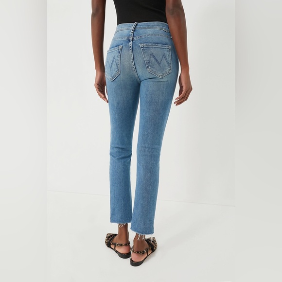 Mother Denim the mid rise dazzler ankle fray in riding the cliffside - Picture 4 of 16